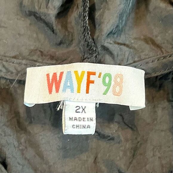 WATF ‘98 Jonny Popover Windbreaker Front Pocket Hoodie 2X - Picture 8 of 12